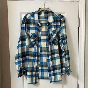 Sew In Love Multicolor Plaid Button Down Shirt